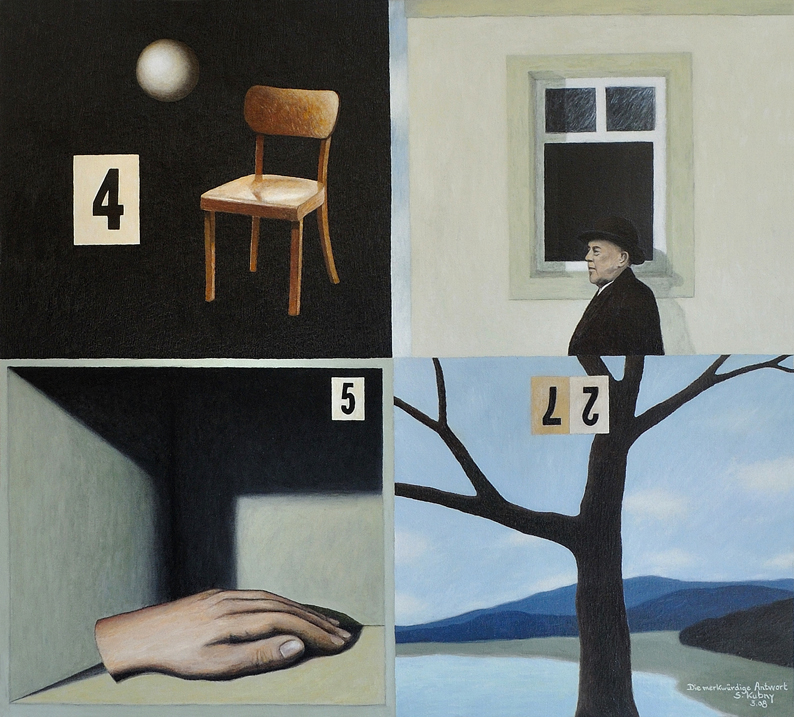 Die merkwürdige Antwort   2008   60 x 67 cm