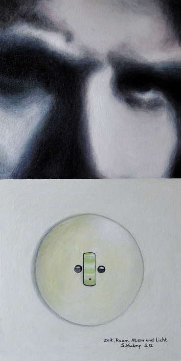 Zeit , Raum , Atem und Licht  2012  49 x 24 cm