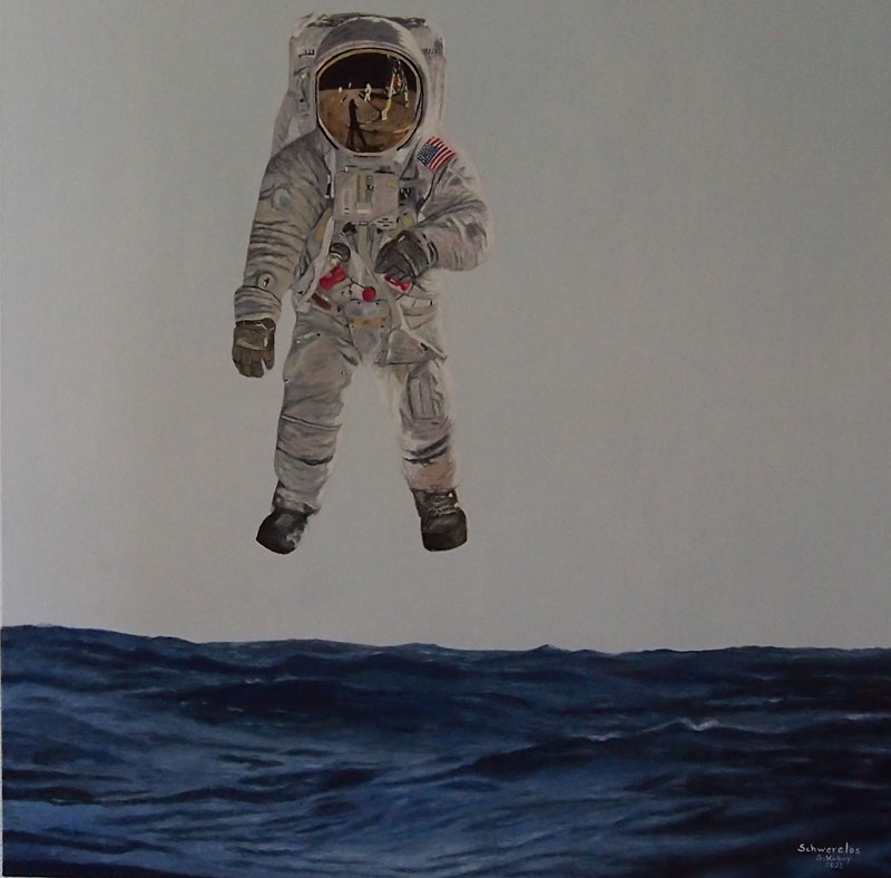 Schwerelos 2023 80 x 80 cm