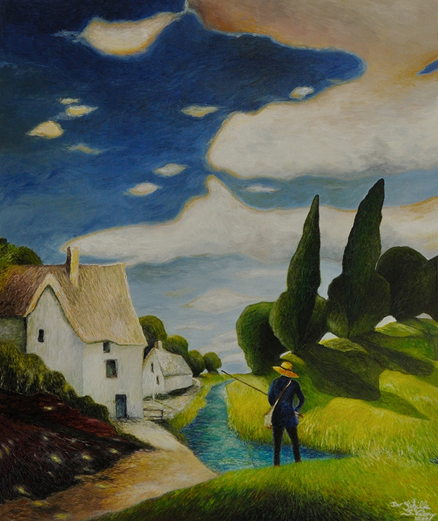 Der Gehilfe  2004  60 x 50 cm